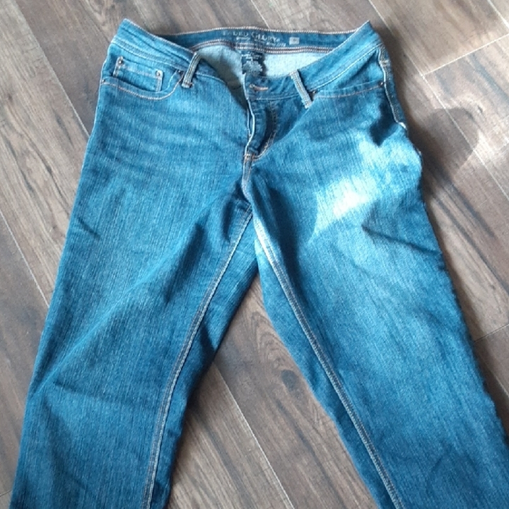 Blue Denim Women's  Capris Jeans By Faded Glory